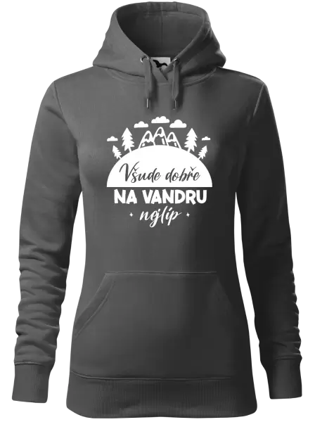 Dámská mikina Všude dobře na vandru nejlíp