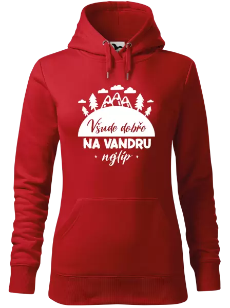 Dámská mikina Všude dobře na vandru nejlíp