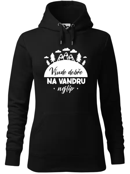 Dámská mikina Všude dobře na vandru nejlíp