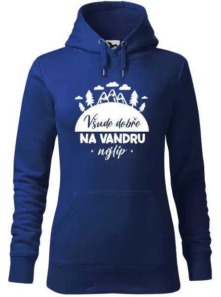 Dámská mikina Všude dobře na vandru nejlíp