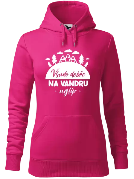 Dámská mikina Všude dobře na vandru nejlíp