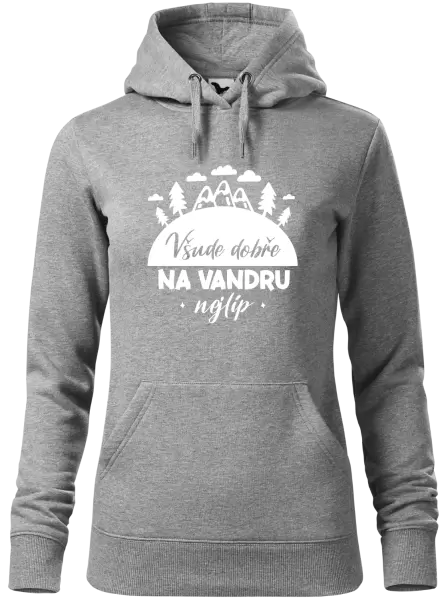 Dámská mikina Všude dobře na vandru nejlíp