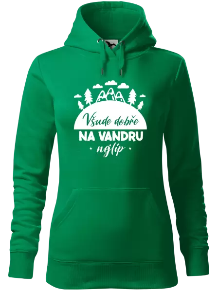 Dámská mikina Všude dobře na vandru nejlíp