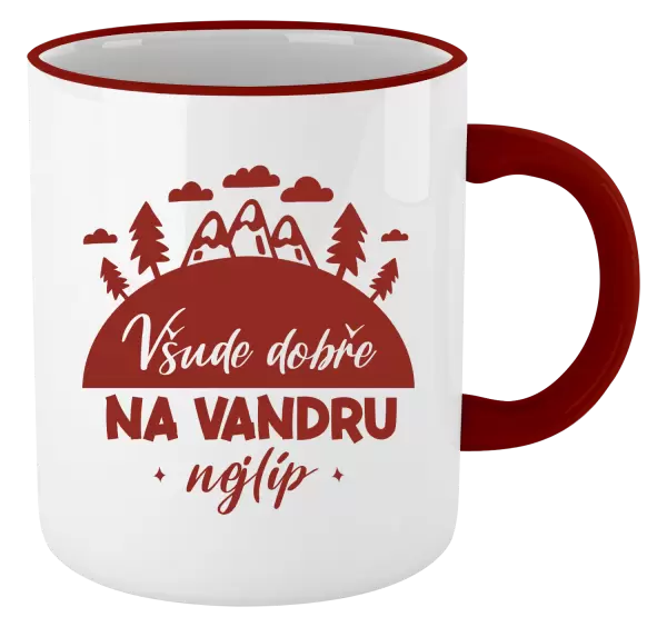 Hrnek Všude dobře na vandru nejlíp