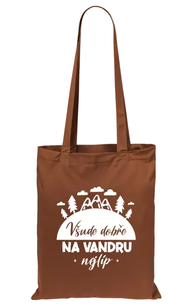 Látková taška Všude dobře na vandru nejlíp