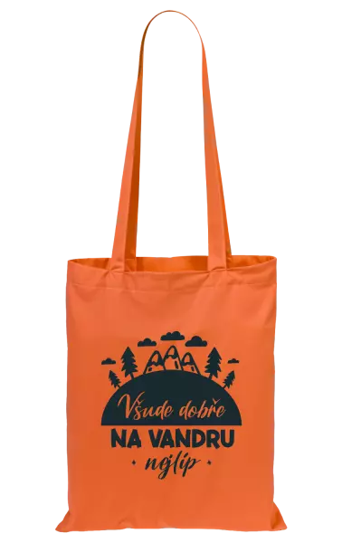Látková taška Všude dobře na vandru nejlíp