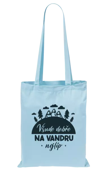 Látková taška Všude dobře na vandru nejlíp