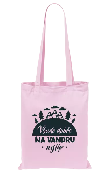 Látková taška Všude dobře na vandru nejlíp