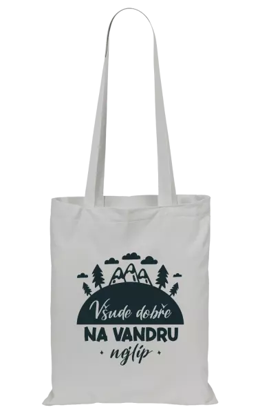 Látková taška Všude dobře na vandru nejlíp