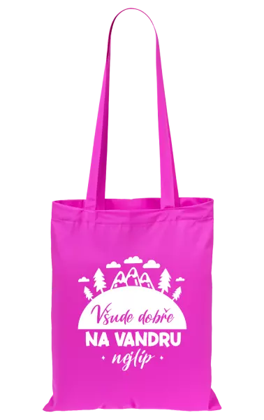 Látková taška Všude dobře na vandru nejlíp