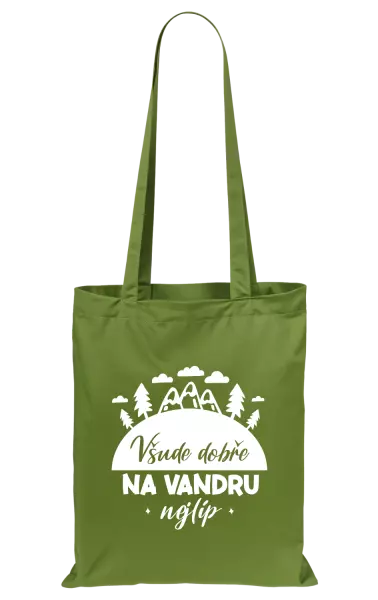 Látková taška Všude dobře na vandru nejlíp