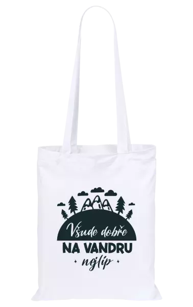 Látková taška Všude dobře na vandru nejlíp