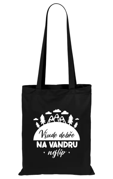 Látková taška Všude dobře na vandru nejlíp