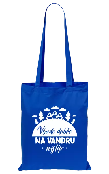 Látková taška Všude dobře na vandru nejlíp