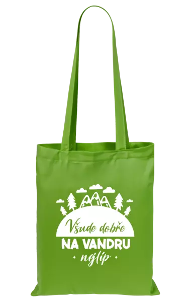 Látková taška Všude dobře na vandru nejlíp