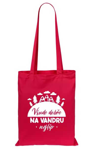 Látková taška Všude dobře na vandru nejlíp