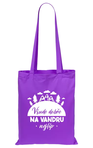 Látková taška Všude dobře na vandru nejlíp