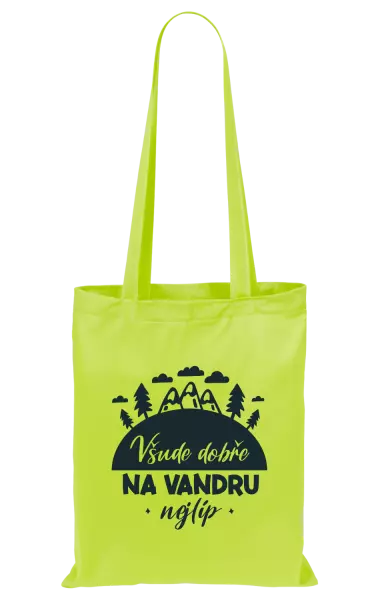 Látková taška Všude dobře na vandru nejlíp