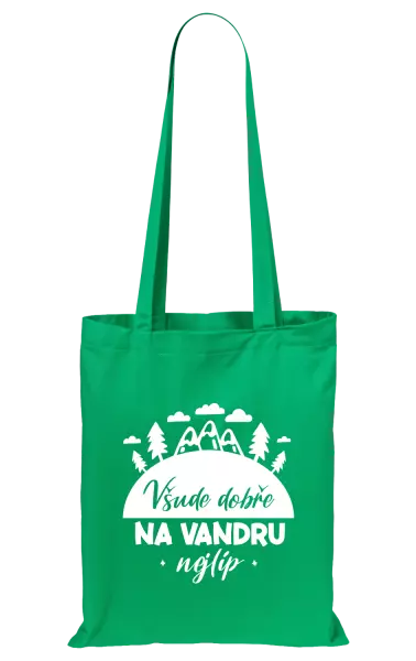 Látková taška Všude dobře na vandru nejlíp
