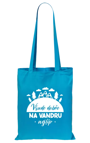Látková taška Všude dobře na vandru nejlíp