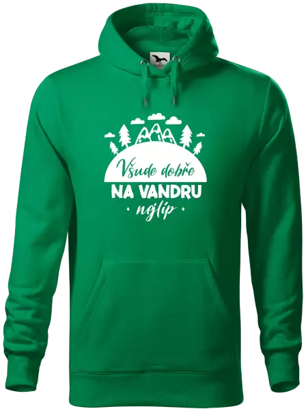 Pánská mikina Všude dobře na vandru nejlíp