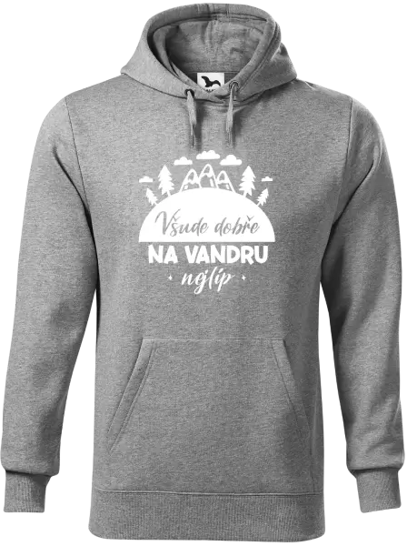 Pánská mikina Všude dobře na vandru nejlíp