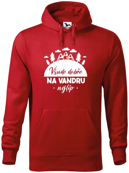 Pánská mikina Všude dobře na vandru nejlíp