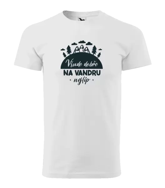 Pánské tričko Všude dobře na vandru nejlíp