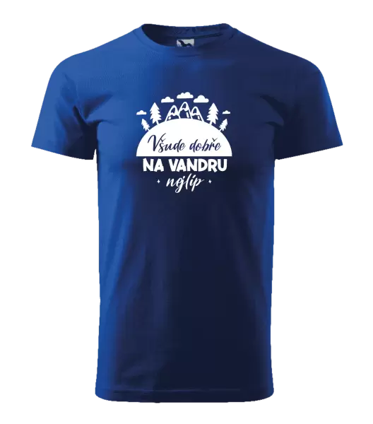 Pánské tričko Všude dobře na vandru nejlíp