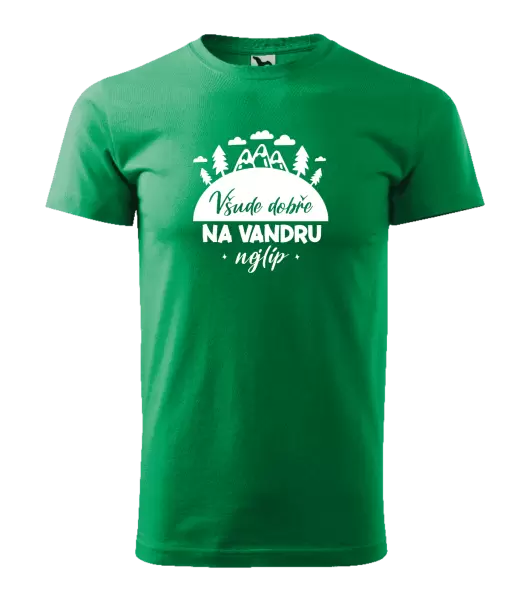 Pánské tričko Všude dobře na vandru nejlíp