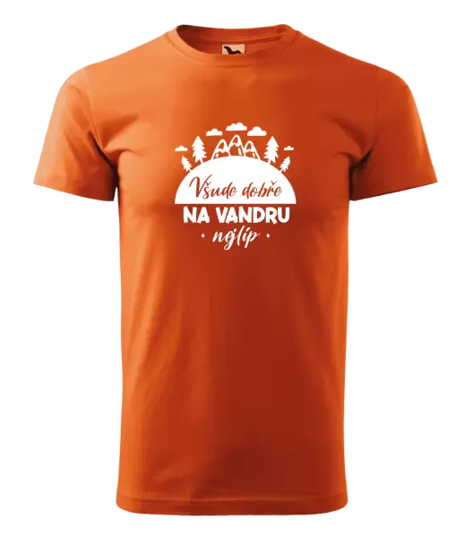 Pánské tričko Všude dobře na vandru nejlíp