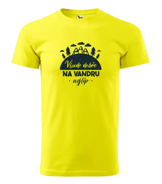 Pánské tričko Všude dobře na vandru nejlíp