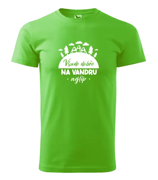 Pánské tričko Všude dobře na vandru nejlíp