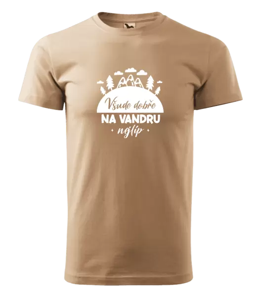 Pánské tričko Všude dobře na vandru nejlíp