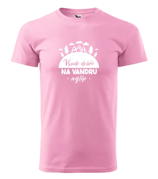 Pánské tričko Všude dobře na vandru nejlíp
