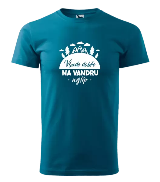 Pánské tričko Všude dobře na vandru nejlíp