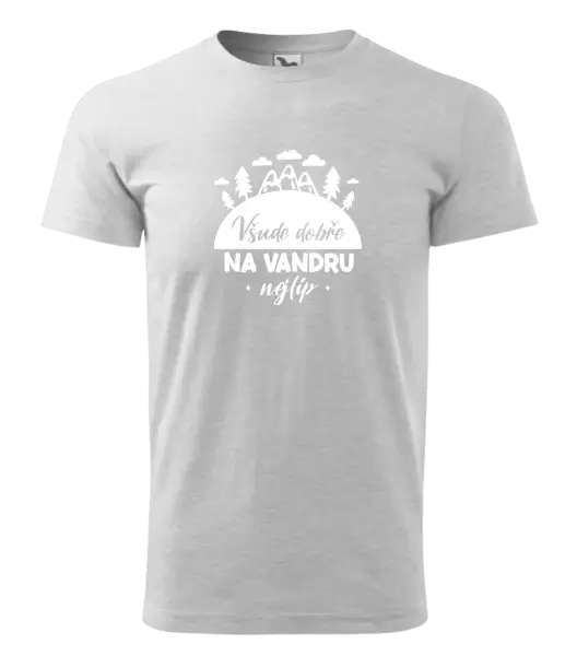 Pánské tričko Všude dobře na vandru nejlíp