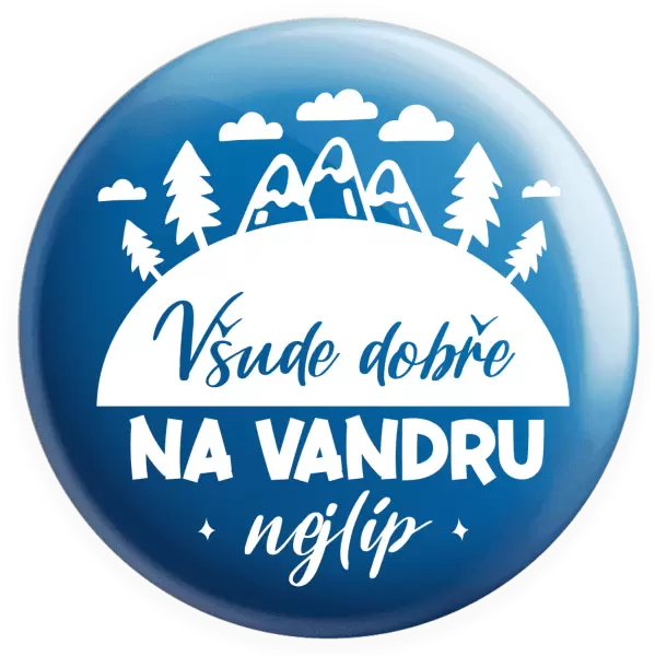 Placka Všude dobře na vandru nejlíp
