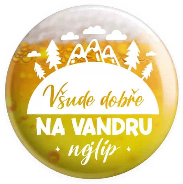 Placka Všude dobře na vandru nejlíp