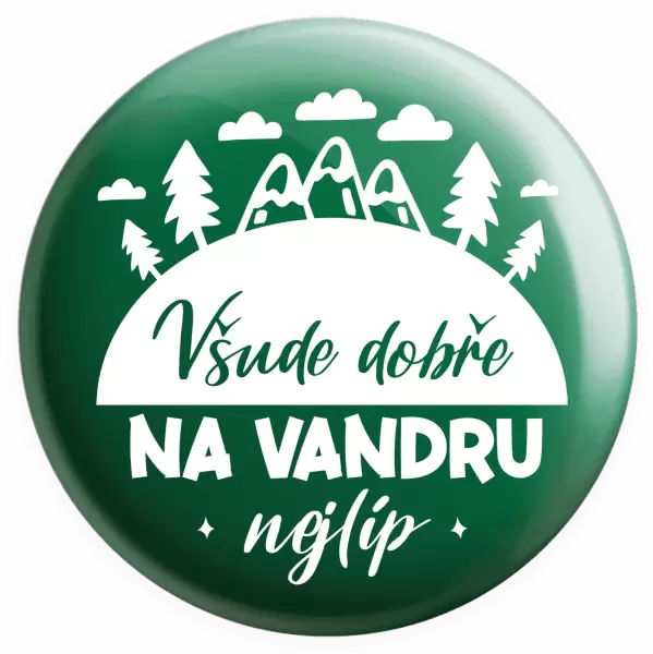 Placka Všude dobře na vandru nejlíp
