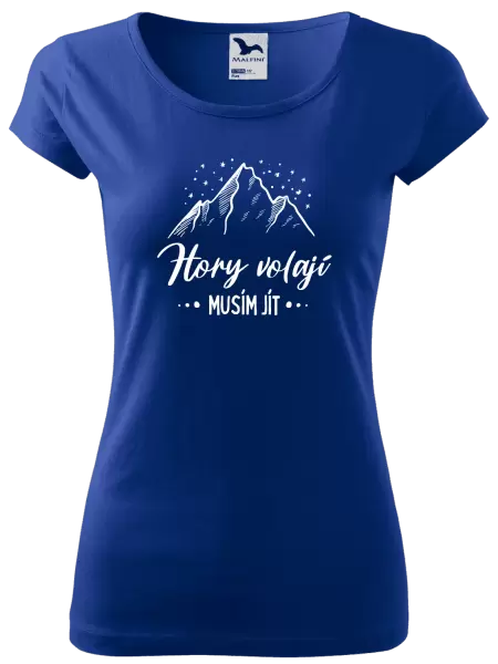 Dámské tričko Hory volají, musím jít