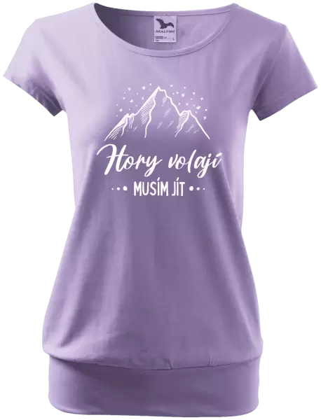 Dámské tričko Hory volají, musím jít