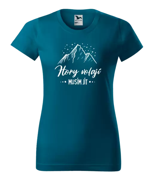 Dámské tričko Hory volají, musím jít