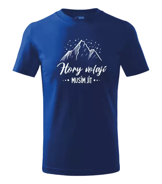 Dětské tričko Hory volají, musím jít