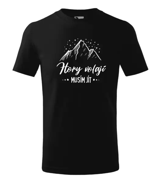 Dětské tričko Hory volají, musím jít