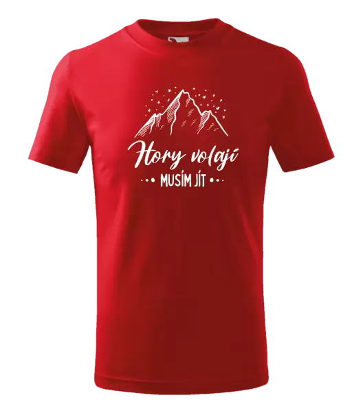 Dětské tričko Hory volají, musím jít