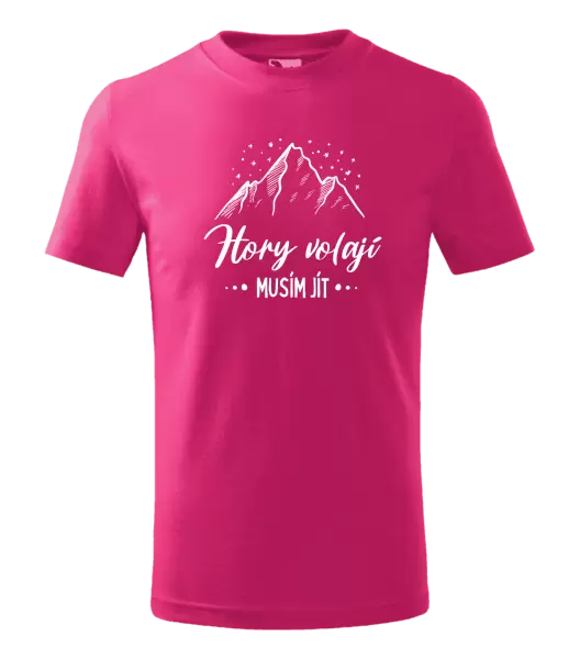 Dětské tričko Hory volají, musím jít