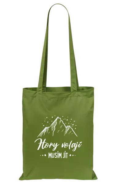 Látková taška Hory volají, musím jít