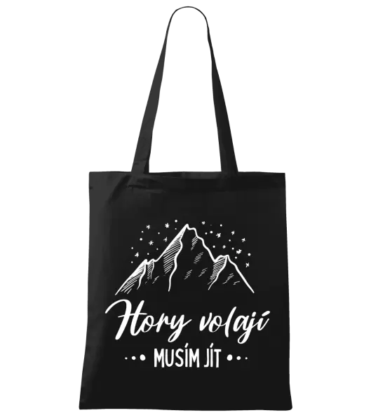 Látková taška Hory volají, musím jít