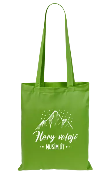 Látková taška Hory volají, musím jít